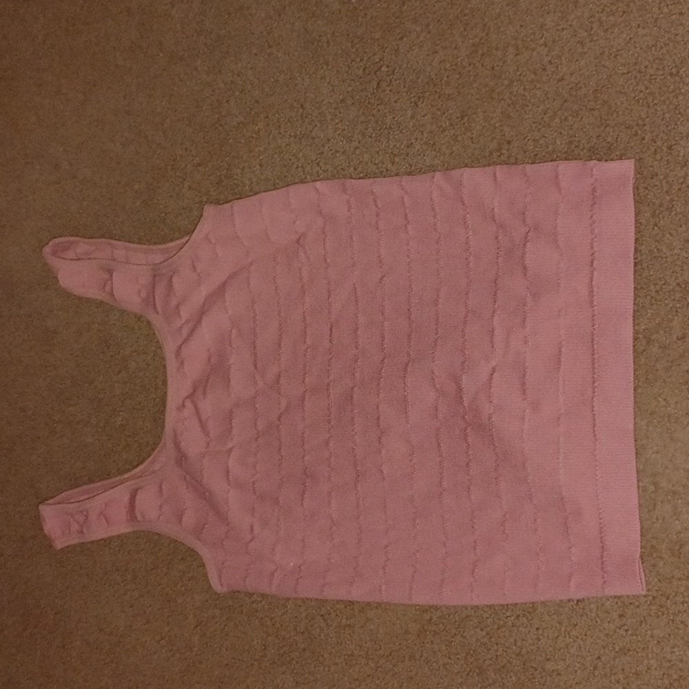 Women's/young ladys hollo m/l tight fit peach pink tanktop